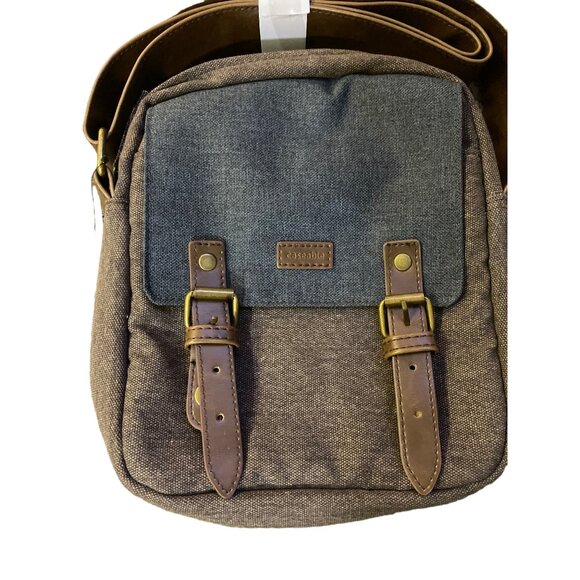 Caseable Bag NEW Shoulder Travel Brown Blue/Gray Unisex - Picture 3 of 8